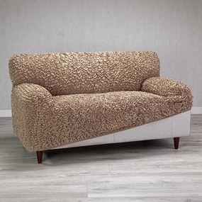 Huse bielastice FUCO bumbac bio alună fotoliu (l. 60 - 110 cm)