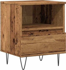 vidaXL Noptieră, lemn vechi, 40x35x50 cm, lemn prelucrat