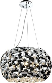 Open Design OR80162 - Lustru suspendat pe cablu CARERA, 6xG9/7W/230V, Ø 55 cm, crom lucios