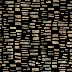 Tapet Fusion, Bracken Black Luxury Flock, 1838 Wallcoverings, 5.3mp / rola