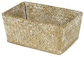 Coș tricotat compactor 30 x 20 x 13 cm, maro deschis