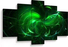 Tablou - abstracție verde (150x105 cm)