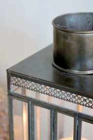 Felinar auriu, din metal, H40.5 cm, Antique