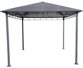 Foișor de grădină Dari cu acoperiș din policarbonat 3x3 m