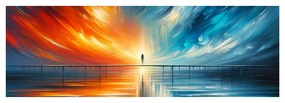 Tablou pod de lumină între două lumi