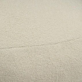 Fotoliu bean bag crem cu tapițerie din țesătură bouclé Snug 100 – SLOWDOWN