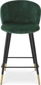 Scaun de bar design elegant LUX Counter Stool Volante, verde inchis 115738 HZ