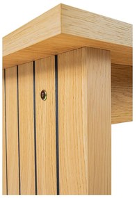 Măsuță de cafea în culoare naturală cu blat cu aspect de lemn de stejar 60x120 cm Stripe – Woodman