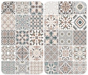 WENKO 53904100 - Capac pentru plită 30x52 cm multicolor/gri/transparent