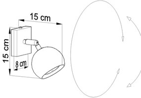 Aplică perete spot OCULARE 1xGU10/40W/230V