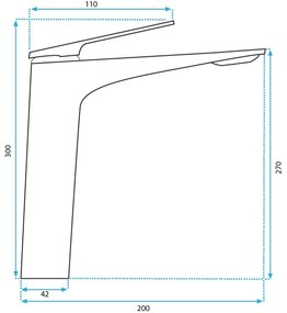 Rea Avalon baterie lavoar stativ auriu REA-B1127