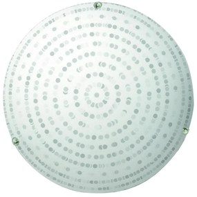 Plafonieră albă cu abajur din sticlă ø 30 cm Circle – Candellux Lighting