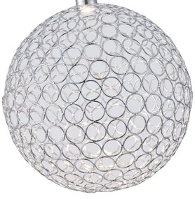 Lustră LED pe cablu LED/6,3W/230V 3000K crom lucios d. 25 cm