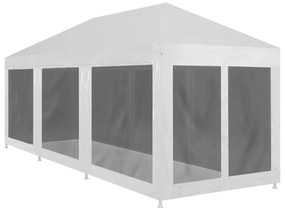vidaXL Cort de petrecere cu 8 pereți din plasă, 9 x 3 m