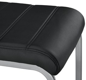 Juskys Set 2 scaune consola Vegas - negru