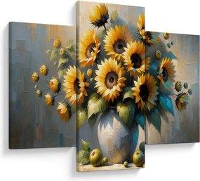 Tablou – Vază cu floarea-soarelui (90x60 cm)