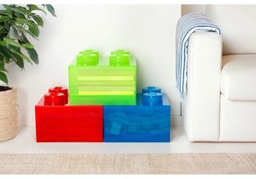 Cutie de depozitare pentru copii verde din plastic 25x25x18 cm – LEGO®