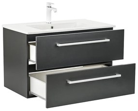 Mobilier complet de baie Vario Clam 80 antracit-antracit