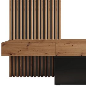 Comoda TV Litende Pako World Sonoma 249.5x42x199.5 cm