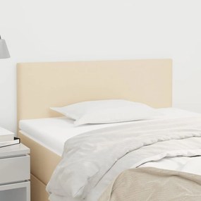 vidaXL Tăblie de pat, crem, 100x5x78/88 cm, textil