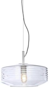 Lustra/Pendul design decorativ Verona ribbed, clear