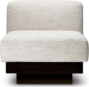 Fotoliu modern LUX Bastion, Seashell off-white