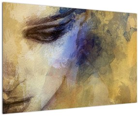 Tablou - Portretul femeii, desen (90x60 cm)