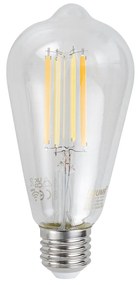 Set 5 becuri Becuri LED inteligente E27 reglabile ST64 transparente 7W 806lm 2700-6500K