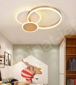 LUSTRA LED DIMABILA CU TELECOMANDA 3 FUNCTII GOLD 80W