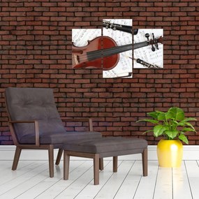Tablou - Unelte muzicale (90x60 cm)