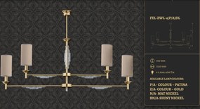 Candelabru 4 brate realizat manual Fellino