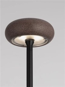 Corp iluminat exterior decorativ cu tarus CAMI H-80cm, ciment rosu