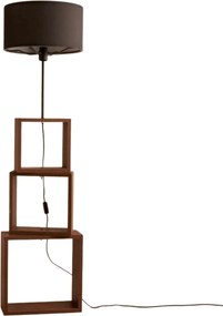 Lampadar AYD-3471, stejar/negru, lemn/material textil, 37x140 cm