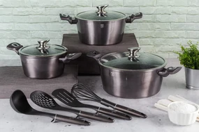 Set de oale marmorate 10 piese Carbon Pro Berlinger Haus BH 6919
