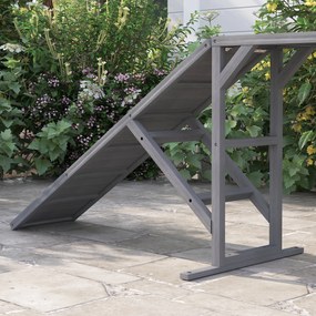 PawHut Rampă de agilitate pentru câini, echipament de agilitate pentru câini, bare de siguranță, suprafață antiderapantă 325x55x69 cm gri | Aosom Romania
