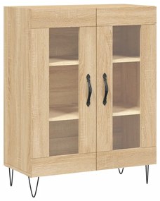 827783 vidaXL Dulap, stejar sonoma, 69,5x34x90 cm, lemn compozit