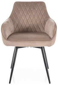 Scaun de masa MARLO VELVET bej