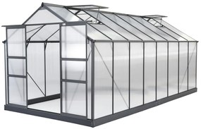 Seră de grădină din aluminiu Azalia 3,08 x 4,9 m CoverTech antracit