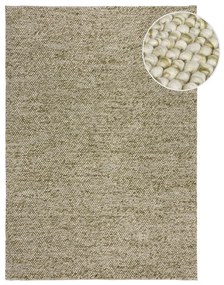 Covor kaki țesut manual din amestesc de lână 120x170 cm Minerals – Flair Rugs