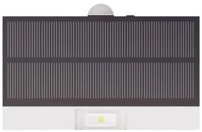 Proiector LED solar cu senzor de mișcare LED/3,7V 1200mAh 4000K IP65 alb