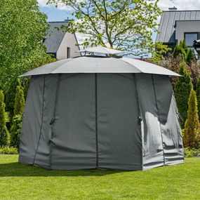 Foisor de gradina Gavi grafit H270 cm