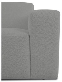 Colțar gri cu tapițerie din stofă bouclé (în formă de "U") Roxy – Scandic