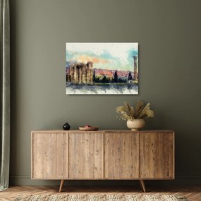 Tablou pe sticlă - Acropole, Atena, Grecia (70x50 cm)