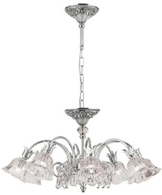 Candelabru cristal design lux LA BOHEME D-72cm 8L antique silver