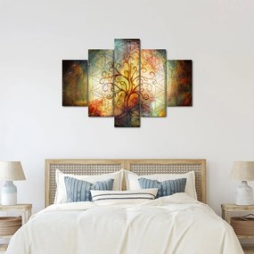 Tablou abstract cu copac (150x105 cm)