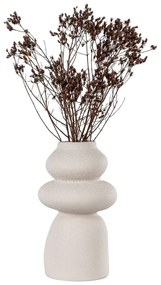 Vază crem din gresie (înălțime 26,5 cm) – House Nordic