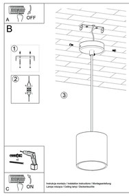 Lustră Nice Lamps Roda, negru