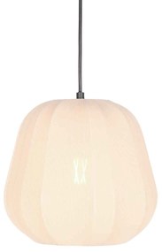 Lampă pandantiv Japandi crem cu abajur din material textil 28cm - Sable