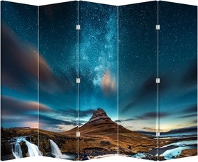 Paravan - Calea lactee alabastră (210x170 cm)