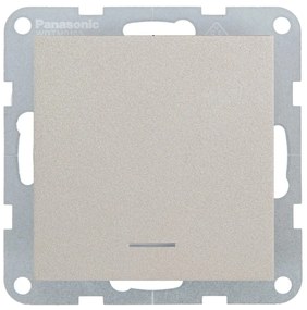 Intrerupator cu led 10A, IP20, Bronz, Panasonic Karre Plus 55